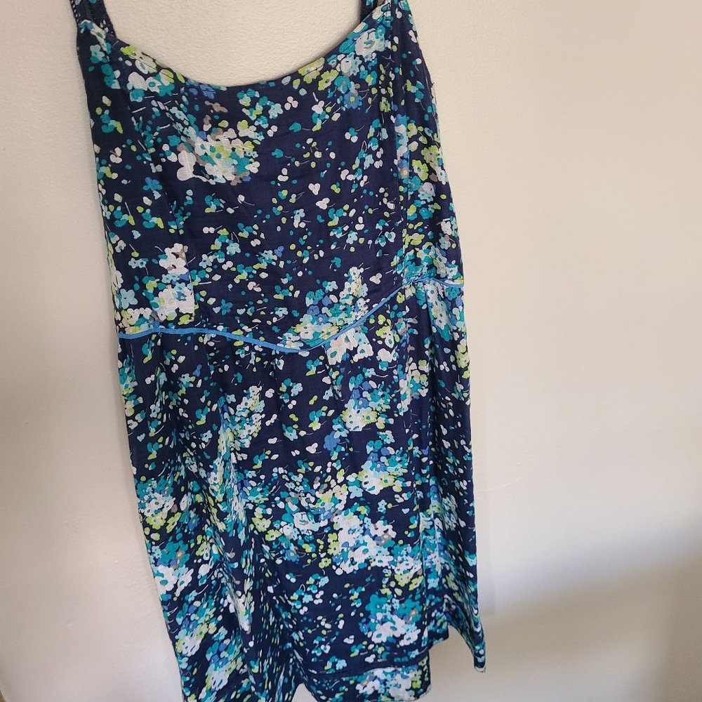 Aeropostale Floral Blue Sun Dress